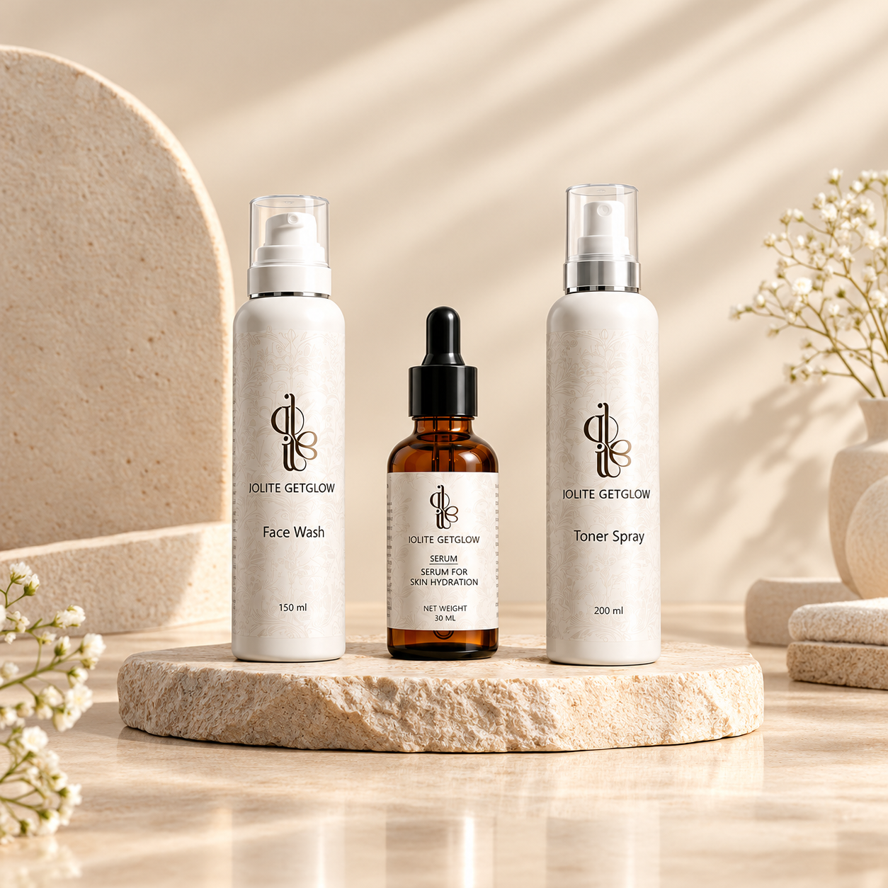 سيروم IOLITE GetGlow + غسول + تونر مجانا